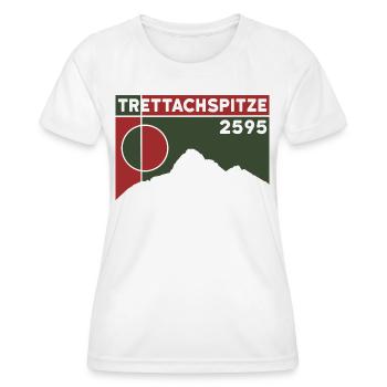 Trettachspitze Crossing Mountain Tour Hiking - Women's Functional T-Shirt - white - Front - AI Model Female 172 dark (172cm)