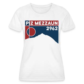 Piz Mezzaun Ski Tour Mountain Tour Hike Souvenirs - Women's Functional T-Shirt - white - Front - AI Model Female 172 dark (172cm)