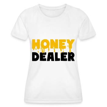 Honey Dealer Honey Bees - T-shirt sport Femme - blanc - Devant - AI Model Female 172 dark (172cm)