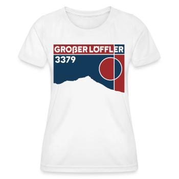 Großer Löffler North Ridge High Altitude Tour Ski Touring Souvenirs - Women's Functional T-Shirt - white - Front - AI Model Female 172 dark (172cm)