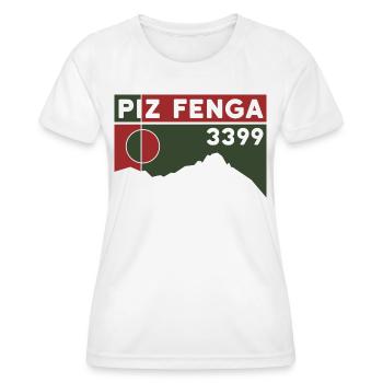 Piz Fenga Fluchthorn Mountain Tour High Tour Souvenirs - Women's Functional T-Shirt - white - Front - AI Model Female 172 dark (172cm)