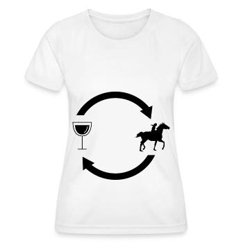 Flèches de chargement de vin et cheval 1 - - T-shirt sport Femme - blanc - Devant - AI Model Female 172 dark (172cm)