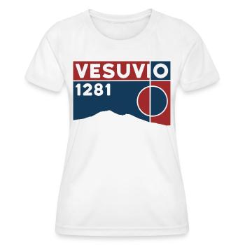 Wandern Vesuv Vesuvio Neapel Vulkan Berg Souvenir - Frauen Funktions-T-Shirt - Weiß - Vorne - AI Model Female 172 dark (172cm)