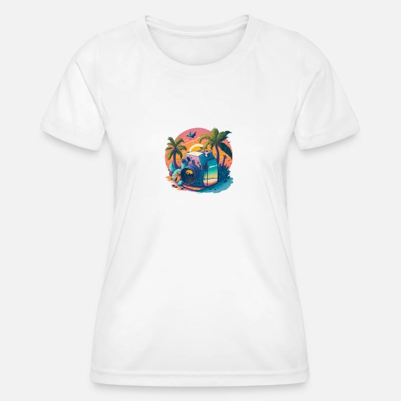Adventure holidays - Women's Functional T-Shirt - white