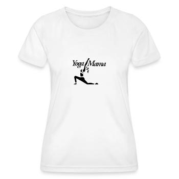 Yoga Mama - Frauen Funktions-T-Shirt - Weiß - Vorne - AI Model Female 172 dark (172cm)