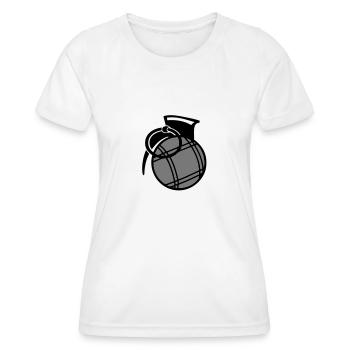 Petanque Ball Granate - Frauen Funktions-T-Shirt - Weiß - Vorne - AI Model Female 172 dark (172cm)