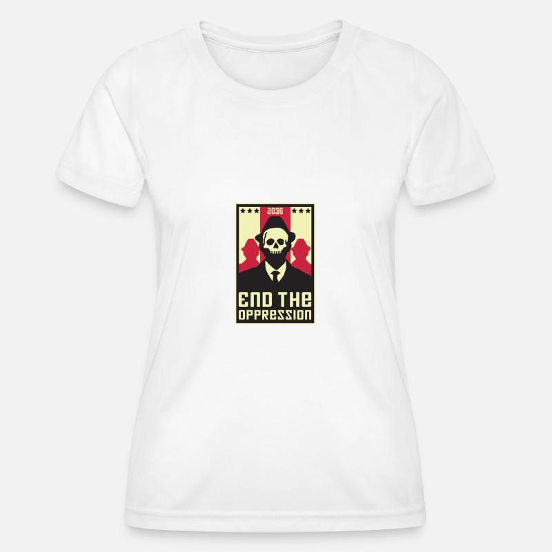 Oppression - Women's Functional T-Shirt - white