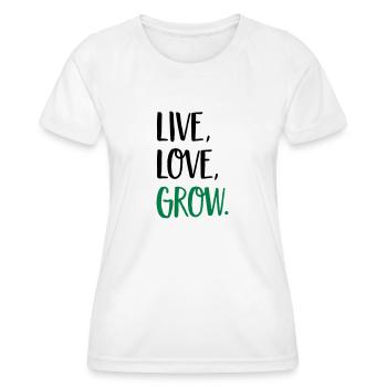 garden - Women's Functional T-Shirt - white - Front - AI Model Female 172 dark (172cm)