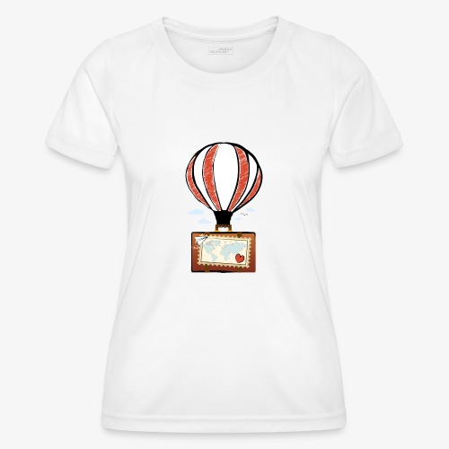 CUORE VIAGGIATORE Gadget per chi ama viaggiare - Maglietta sportiva per donna