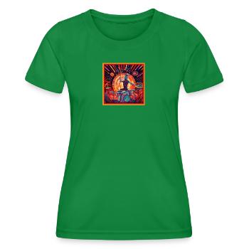 Drums colorful - Frauen Funktions-T-Shirt - Kelly Green - Vorne - AI Model Female 172 dark (172cm)