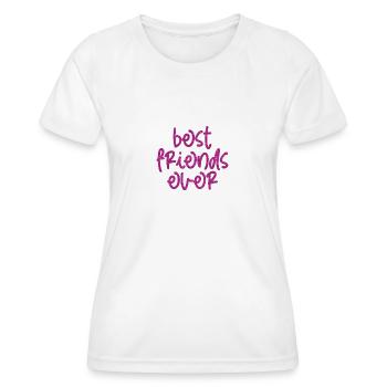 MEILLEURS AMIS DE TOUS LES TEMPS - T-shirt sport Femme - blanc - Devant - AI Model Female 172 dark (172cm)
