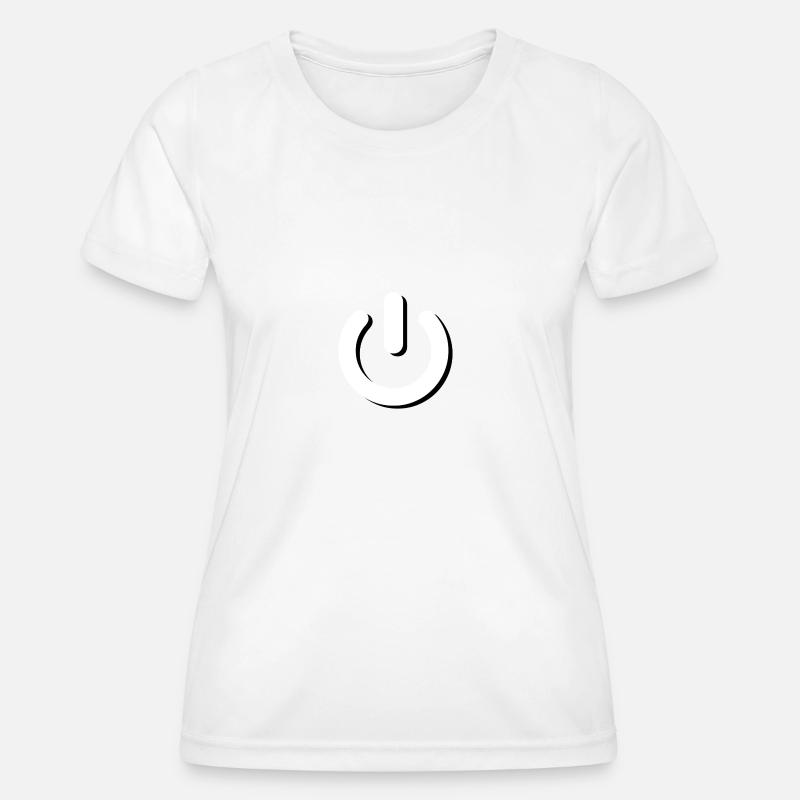 Superpower ⏻ - Women's Functional T-Shirt - white