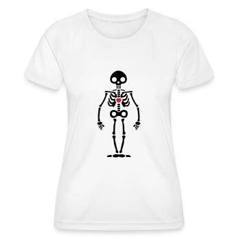 skeleton - Women's Functional T-Shirt - white - Front - AI Model Female 172 dark (172cm)