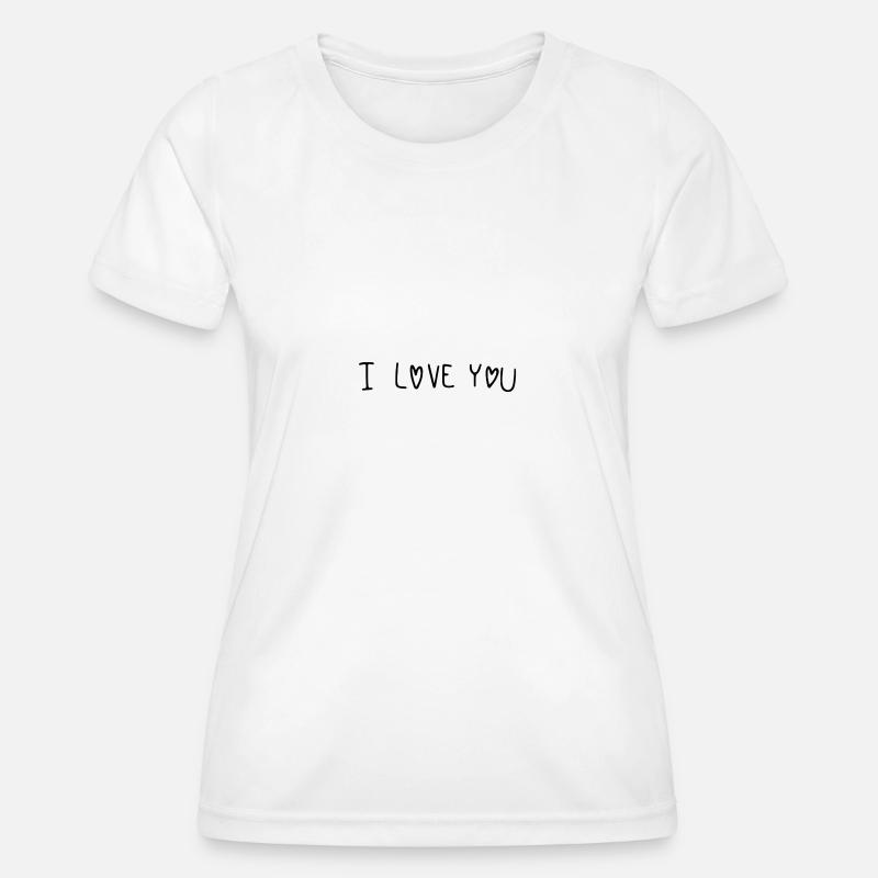 I Love You Scripture - Women's Functional T-Shirt - white