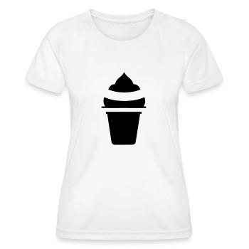 Sundae - Women's Functional T-Shirt - white - Front - AI Model Female 172 dark (172cm)