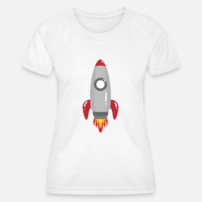 Rackete - Women's Functional T-Shirt - white