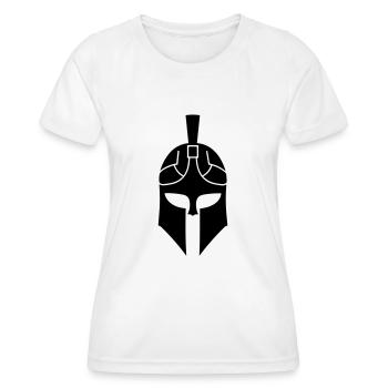 Spartan helmet - Women's Functional T-Shirt - white - Front - AI Model Female 172 dark (172cm)