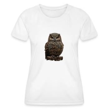 Owl V - Women's Functional T-Shirt - white - Front - AI Model Female 172 dark (172cm)