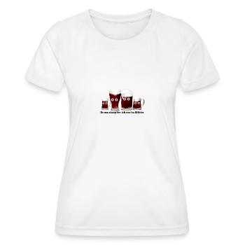 Altbier, Braun Je n’accepte qu’en altbier - T-shirt sport Femme - blanc - Devant - AI Model Female 172 dark (172cm)