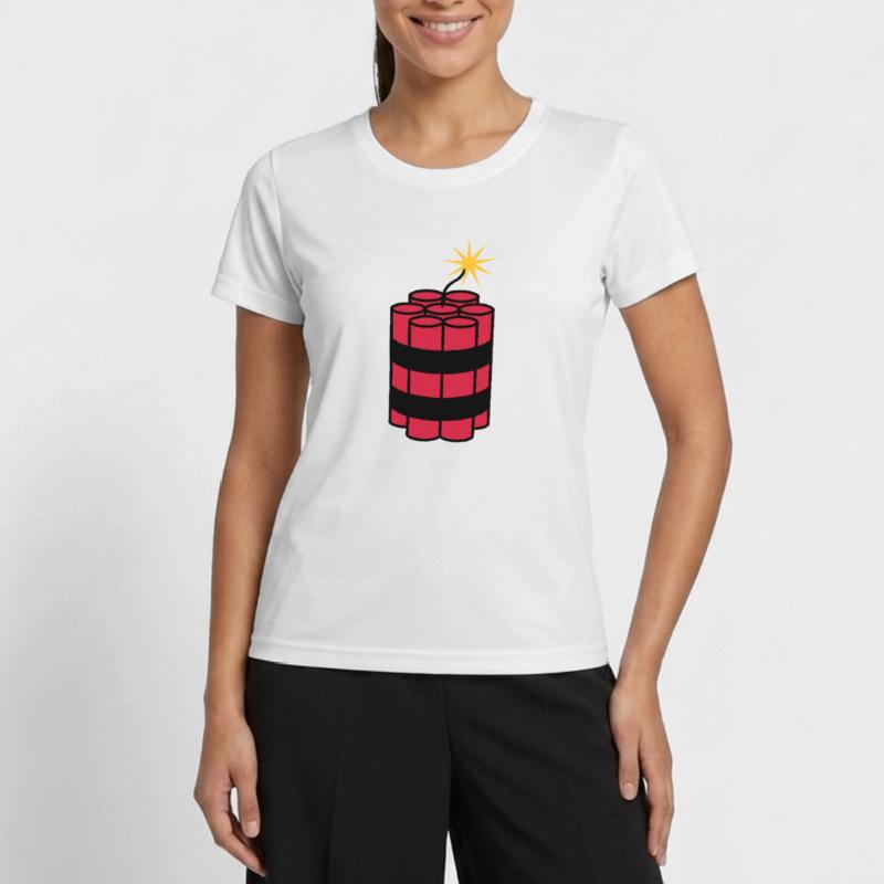 lit tnt dynamite explode explosion spre Women's Functional T-Shirt
