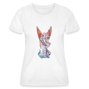 Michel Archange - T-shirt sport Femme - blanc - Devant - AI Model Female 172 dark (172cm)