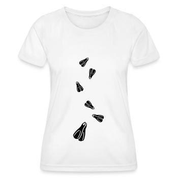 Diving Fins Diver silhouette - Women's Functional T-Shirt - white - Front - AI Model Female 172 dark (172cm)