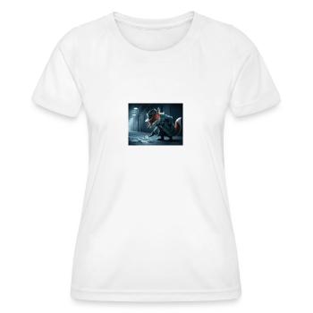 Détective Fox - T-shirt sport Femme - blanc - Devant - AI Model Female 172 dark (172cm)