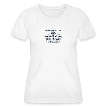 Das Vaterunser - Frauen Funktions-T-Shirt - Weiß - Vorne - AI Model Female 172 dark (172cm)