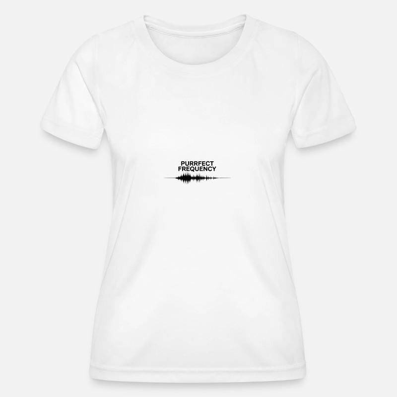 Purrfect Frequency - Women's Functional T-Shirt - white