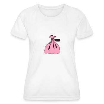pink trash - T-shirt sport Femme - blanc - Devant - AI Model Female 172 dark (172cm)