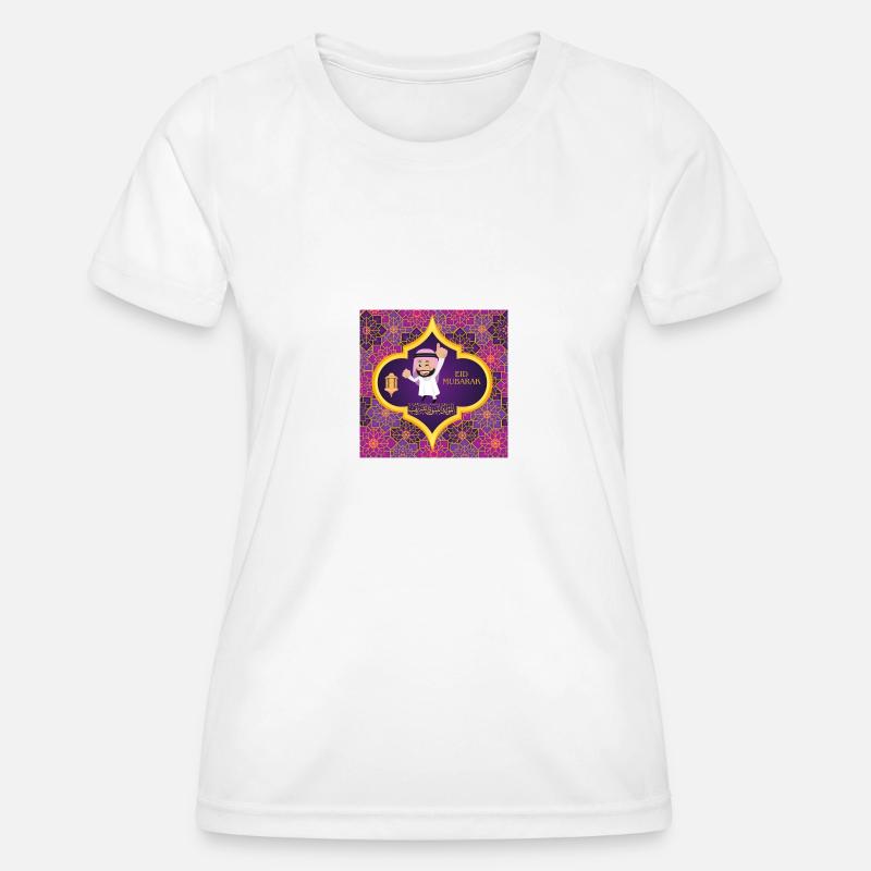 Ramadan, Eid Mubarak - Women's Functional T-Shirt - white