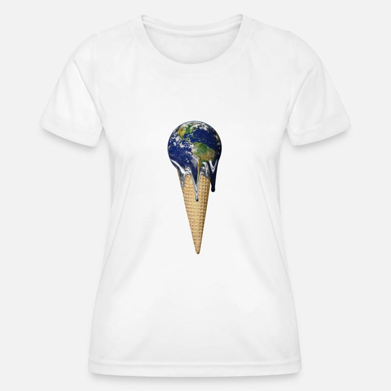 Global warming - Women's Functional T-Shirt - white
