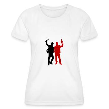 Drinking Team Party Crew - Frauen Funktions-T-Shirt - Weiß - Vorne - AI Model Female 172 dark (172cm)