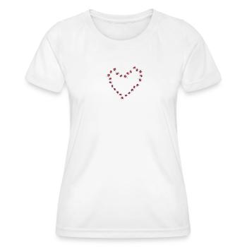 Marienkäfer Glück Ladybug - Frauen Funktions-T-Shirt - Weiß - Vorne - AI Model Female 172 dark (172cm)