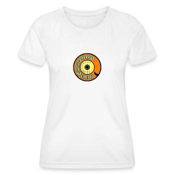 bunte Wählscheibe Vintage Retro Telefon Nostalgie - Frauen Funktions-T-Shirt - Weiß - Vorne - AI Model Female 172 dark (172cm)