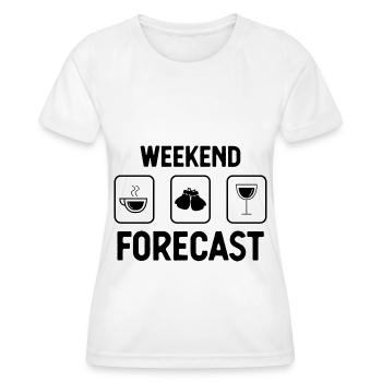 Prévisions du week-end 1 - - T-shirt sport Femme - blanc - Devant - AI Model Female 172 dark (172cm)