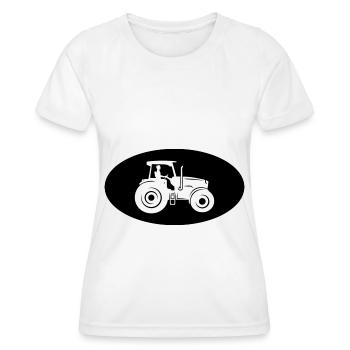 Halbkreis und Landwirtschaft - - Frauen Funktions-T-Shirt - Weiß - Vorne - AI Model Female 172 dark (172cm)