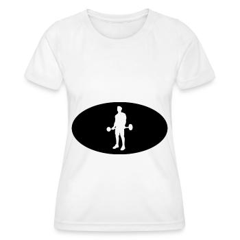 Semicircle and Fitness - - Women's Functional T-Shirt - white - Front - AI Model Female 172 dark (172cm)