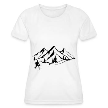 Berg 1 and Basketball - - Women's Functional T-Shirt - white - Front - AI Model Female 172 dark (172cm)