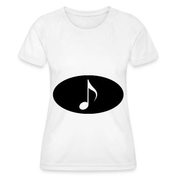 Semicircle and Music - - Women's Functional T-Shirt - white - Front - AI Model Female 172 dark (172cm)
