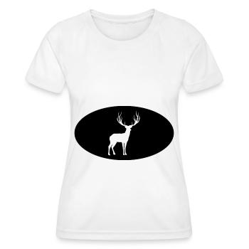 Semicircle and Hunting - (3) - Women's Functional T-Shirt - white - Front - AI Model Female 172 dark (172cm)