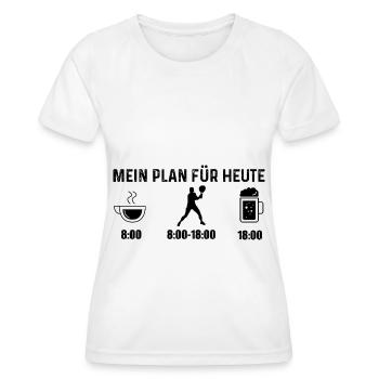 Mein Plan für Heute - - Frauen Funktions-T-Shirt - Weiß - Vorne - AI Model Female 172 dark (172cm)