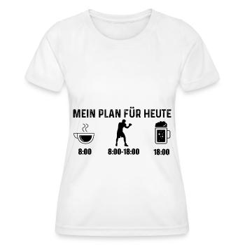 Mein Plan für Heute - - Frauen Funktions-T-Shirt - Weiß - Vorne - AI Model Female 172 dark (172cm)