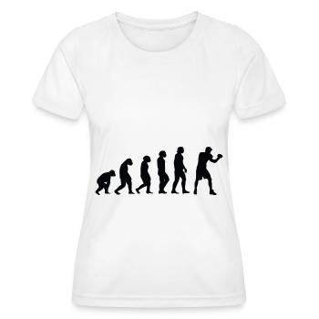 Evolution Boxing - Bo - Frauen Funktions-T-Shirt - Weiß - Vorne - AI Model Female 172 dark (172cm)