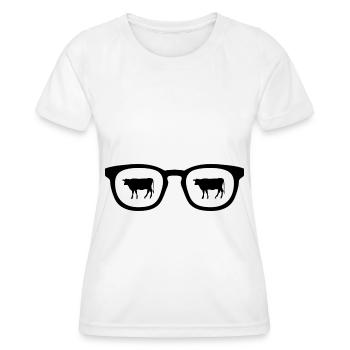 Sunglasses and Agriculture 2 - - Women's Functional T-Shirt - white - Front - AI Model Female 172 dark (172cm)
