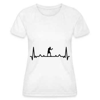 Heartbeat Boxing - Bo - Women's Functional T-Shirt - white - Front - AI Model Female 172 dark (172cm)