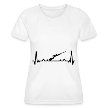 Herzschlag und Jagd - - Frauen Funktions-T-Shirt - Weiß - Vorne - AI Model Female 172 dark (172cm)