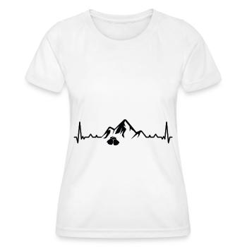 Gants de boxe Berg 1 Heartbeat - Bo - T-shirt sport Femme - blanc - Devant - AI Model Female 172 dark (172cm)