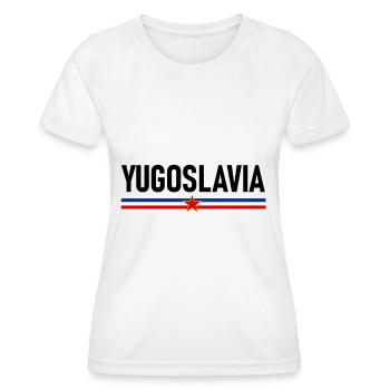 Yugoslavia Albania Albanians - Women's Functional T-Shirt - white - Front - AI Model Female 172 dark (172cm)
