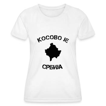 Serbie! - T-shirt sport Femme - blanc - Devant - AI Model Female 172 dark (172cm)
